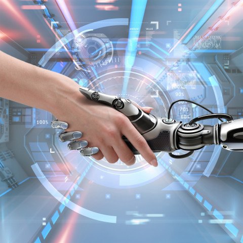 Digitale transformatie: mens en robot gaan hand in hand